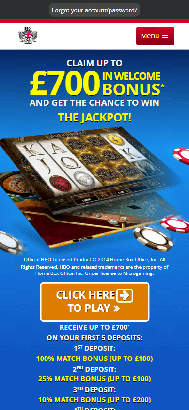 UK Casino Club Mobile screenshot